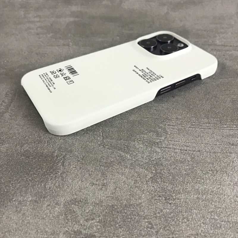 Чехол-крышка для Apple iPhone 15 Pro Max, жесткий корпус, полукрышка, теплоотвод, однотонный цвет, белый