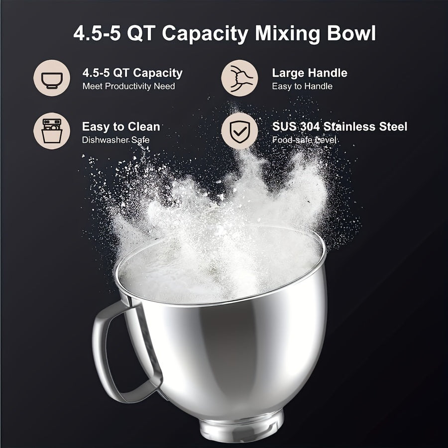 Stainless Steel Mixer Bowl for 4.5 and 5 Quart KitchenAid Mixers