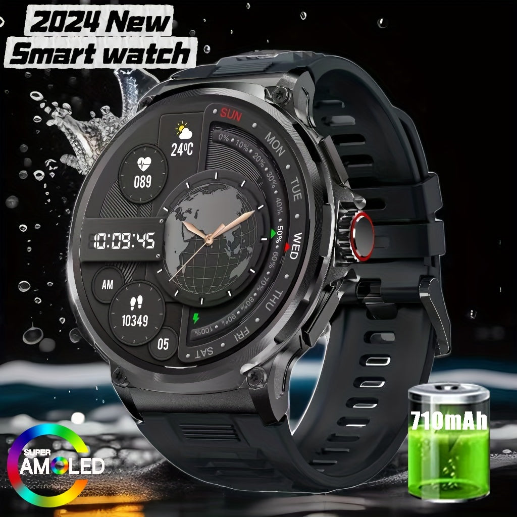 Reloj inteligente para deportes al aire libre con pantalla táctil HD, larga duración de batería, compatible con iPhone y Android