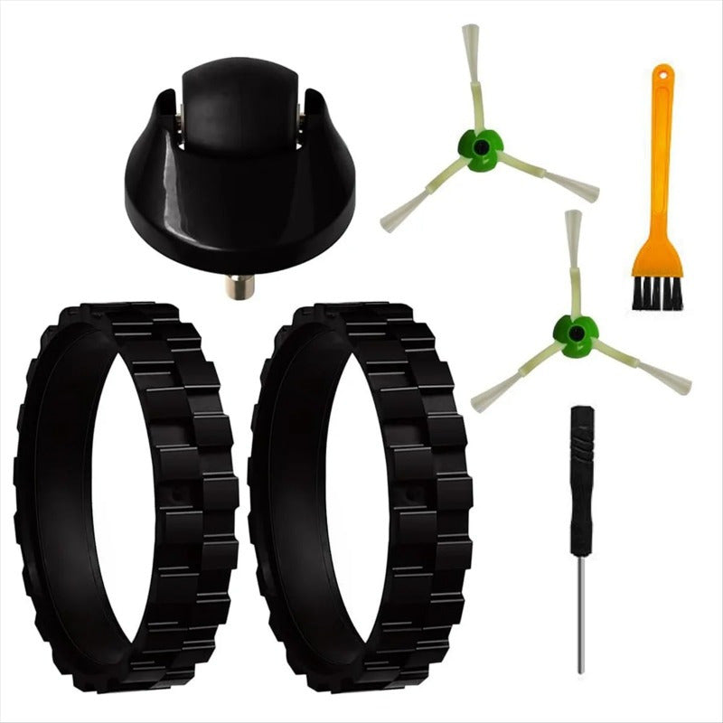 iRobot modellari I3, I4, I6, I7, I8, E5, E6, E7, J7, 7550, 3550, 3150, 5150, 6198 va 7150 uchun 7 dona vakuum tozalagich aksessuar to'plamiga kiritilgan mustahkam plastik pol ulanishlari.