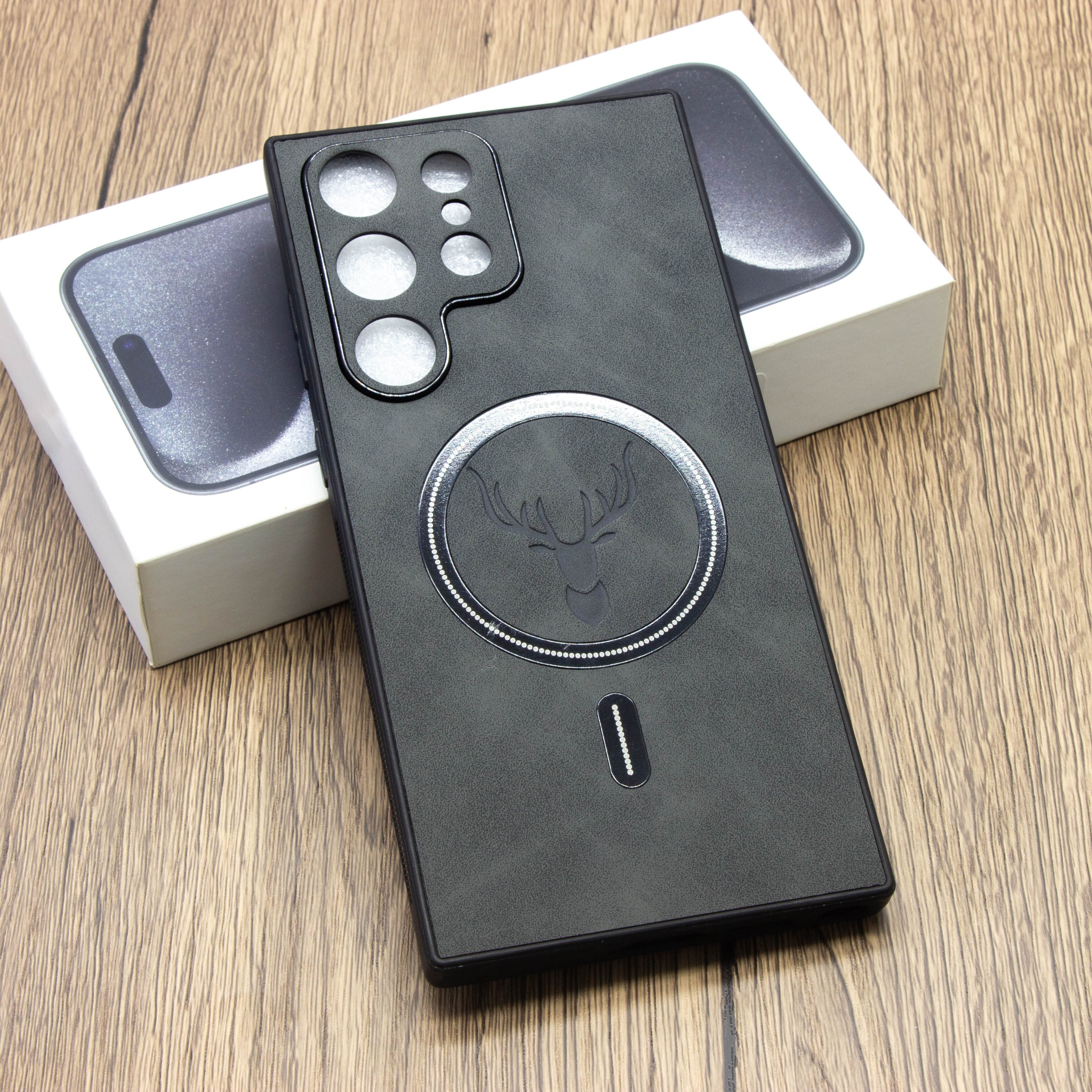 Faux Leather Wireless Charging Phone Case for Galaxy S and Note 20 Series