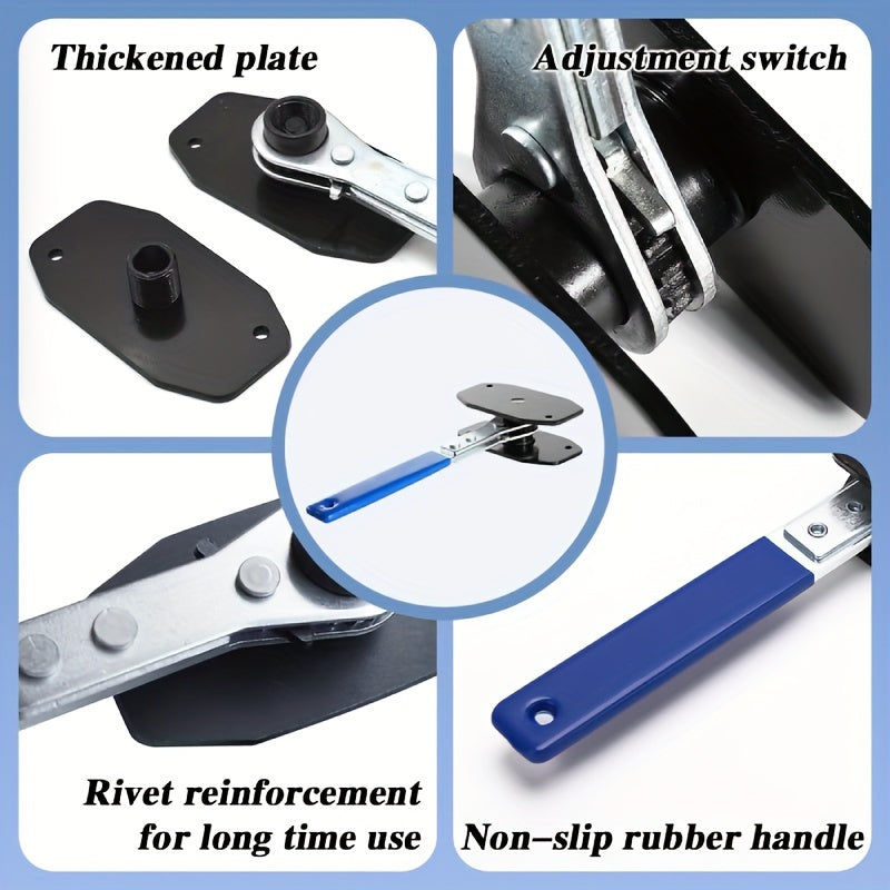 Herramienta de prensa para pinzas de freno para coche, expansor de pistón de freno con placas de acero