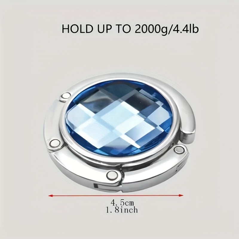 Foldable Handbag Hook for Desks, Portable Purse Hanger for Cafes and Libraries