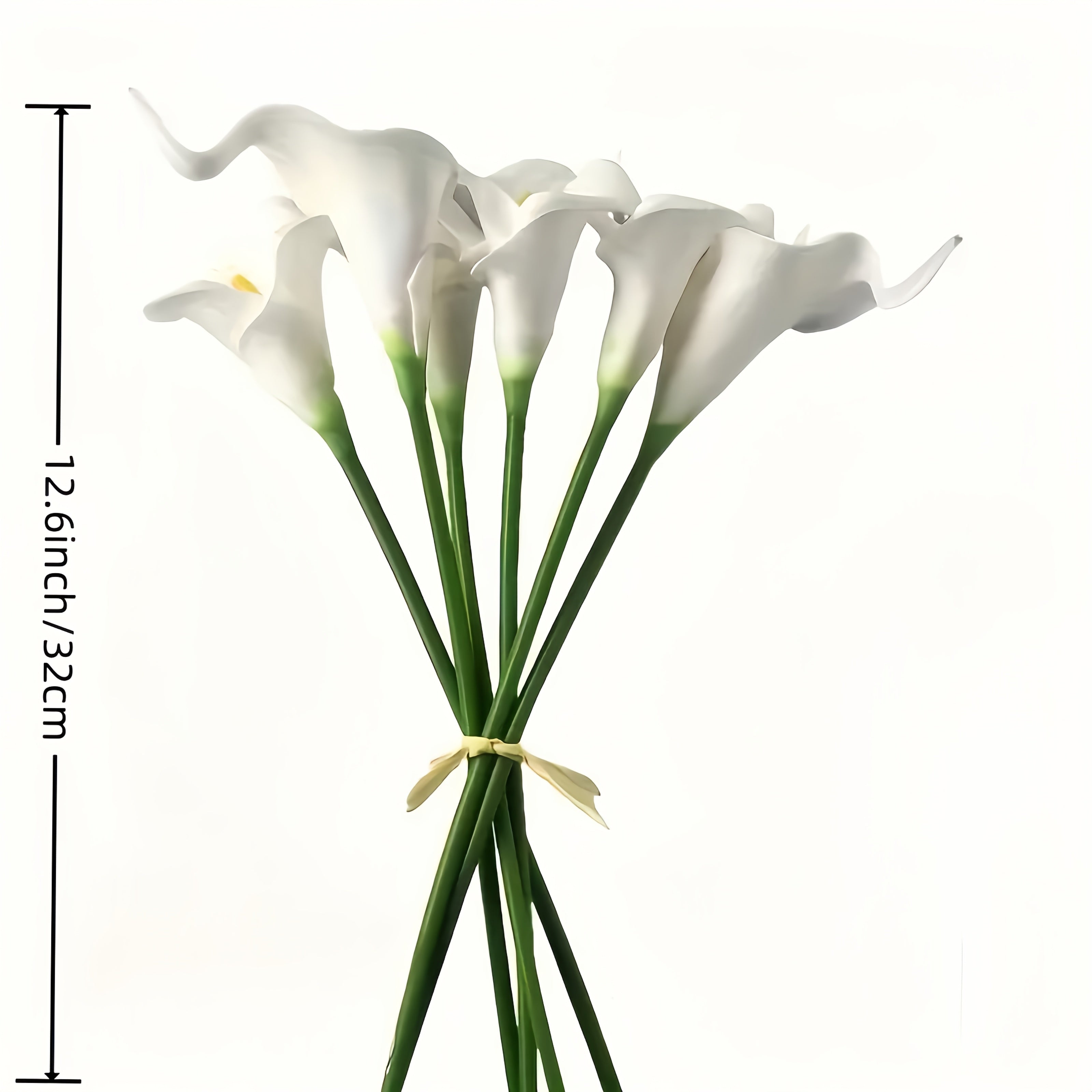 10-Piece Artificial Calla Lily Bouquet for Weddings and Home Decor