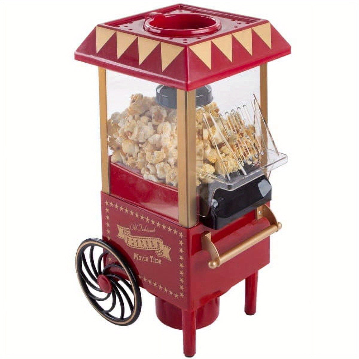 Electric Popcorn Machine with Cart for Home Use