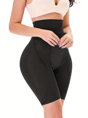 Bragas moldeadoras sin costuras para mujer, control de abdomen, levantamiento de glúteos, color sólido, spandex y poliéster