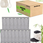 Activated Carbon Air Purification Bags 15/20pcs Odor Eliminator for Cars, Shoes, Wardrobes