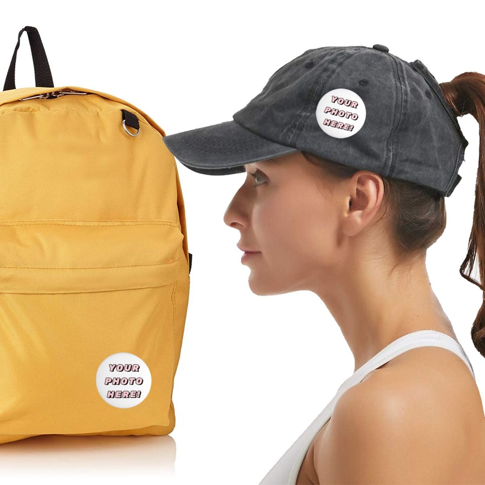 Halloween va Rojdestvo kiyimlari uchun maxsus aylana belgi pin, mustahkam va qulay