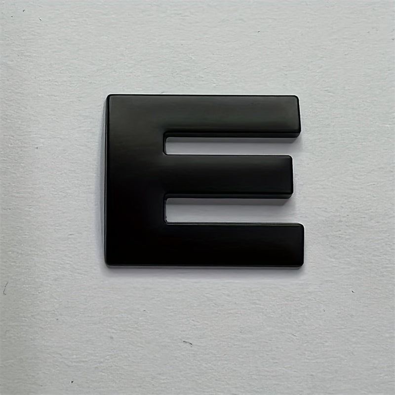 Металлические наклейки с буквами из цинкового сплава, автомобильные наклейки, черные номера, наклейки с именами