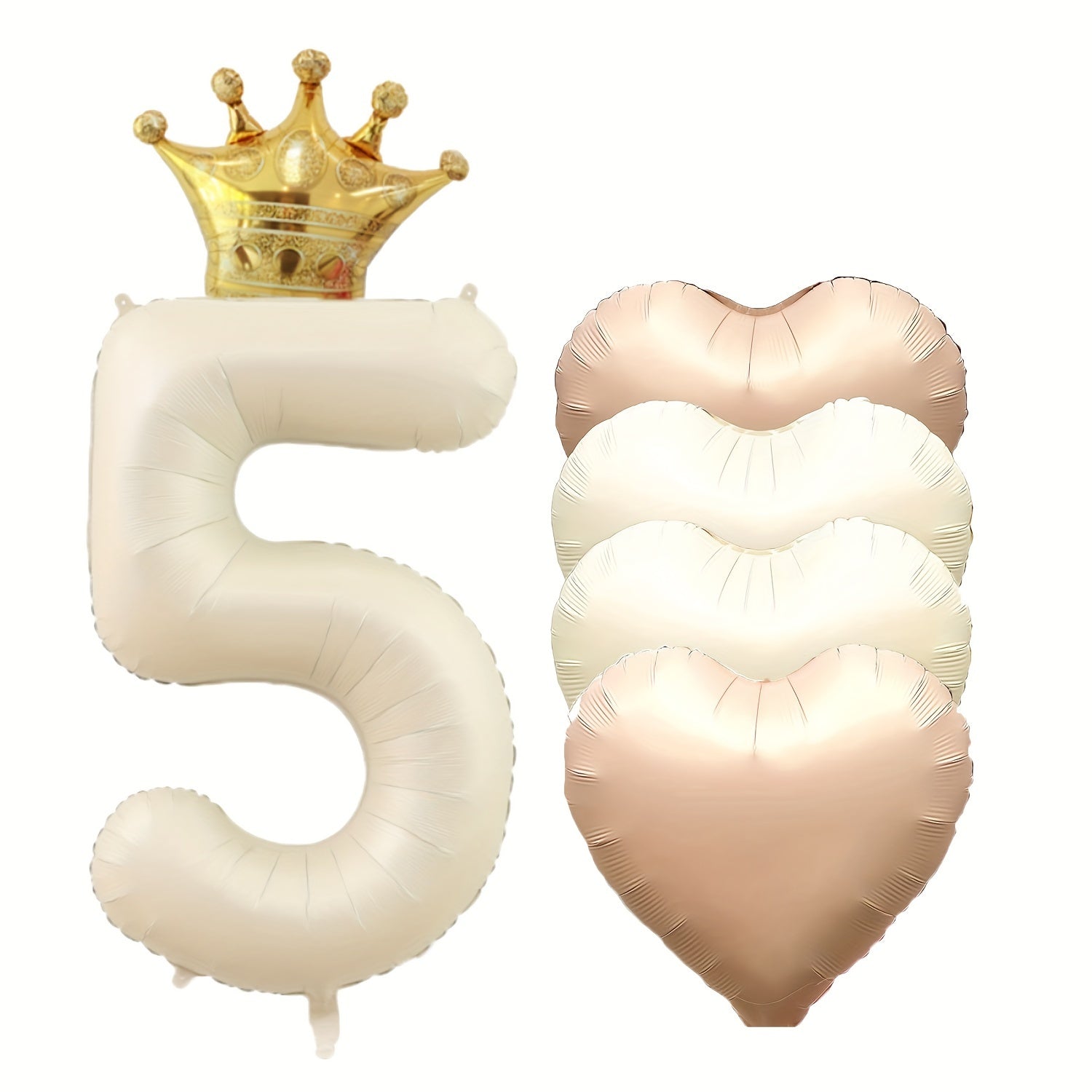 Tug'ilgan kunlari va tadbirlar uchun 6 ta raqamli folga baloni to'plami