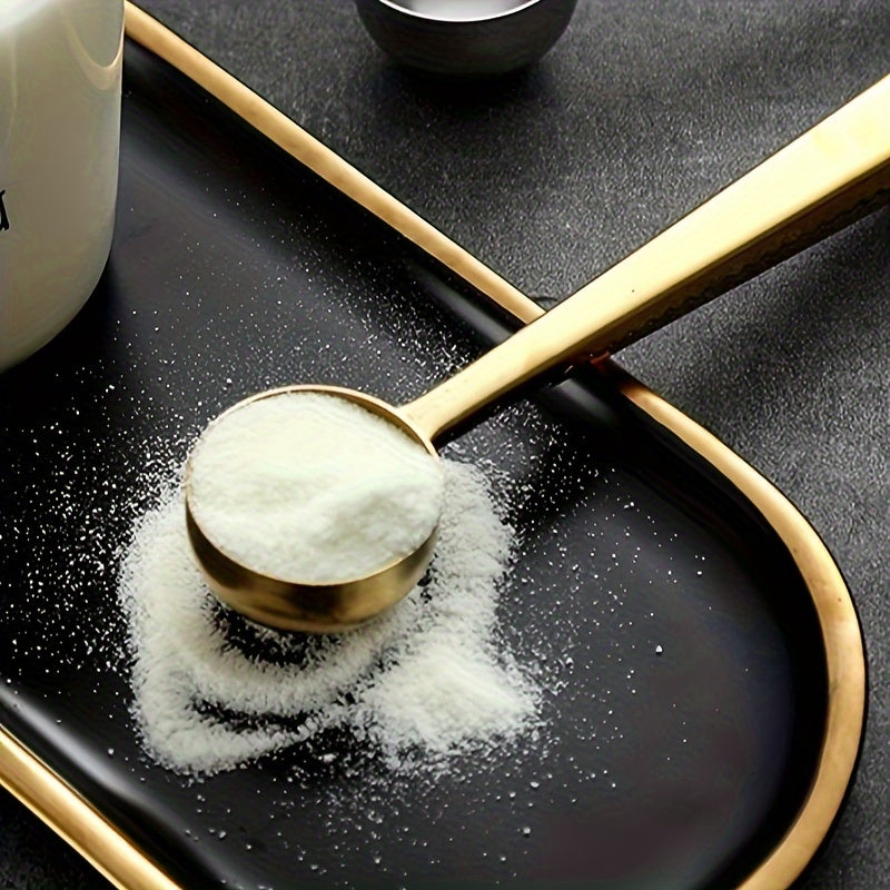 2-in-1 Stainless Steel Coffee Spoon Seal Clip Bag Clip for Baking and Measuring