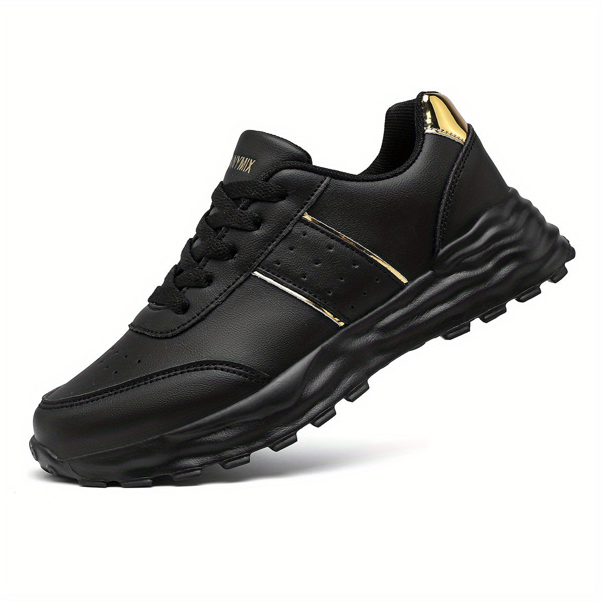 Women’s Casual Sports Shoes Large Size Golden Sequin Walking Shoes