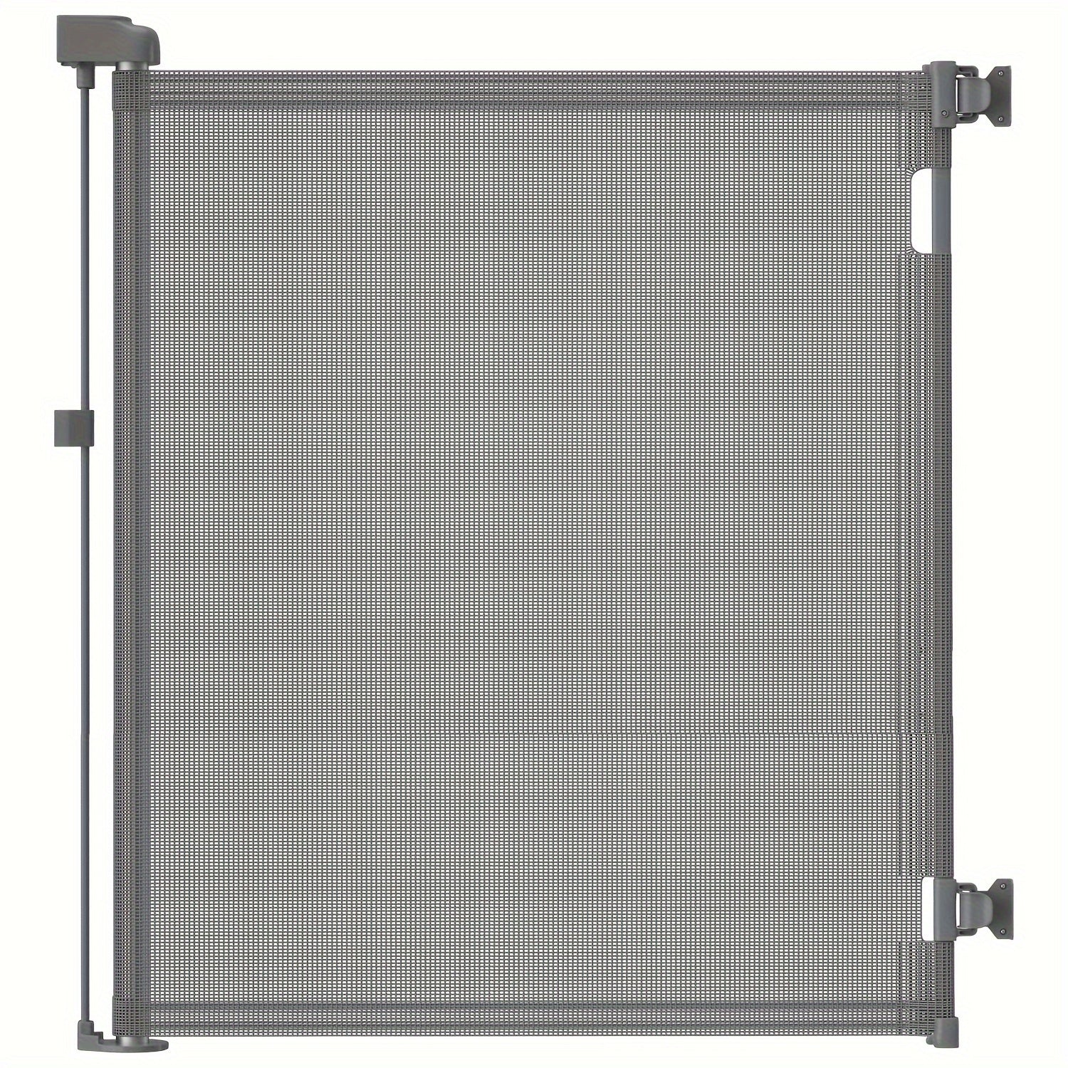 Baby Safety Gate Retractable Mesh Adjustable Height 83.82cm to 104.14cm for Doorways Stairs Hallways Indoor Outdoor