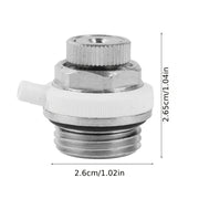 Wind Escape 4-Point Radiator Air Bleed Valve Metal Floor Heating Accessory