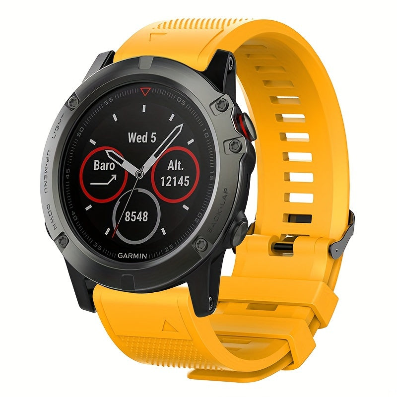 Garmin Fenix 7 Solar, Forerunner 955, Instinct 2 va boshqalar uchun maksimal qulaylik va chidamlilik uchun mo'ljallangan yuqori samarali sport kamarlarimiz bilan yangilang. Fenix 6, 5, Forerunner 945, Fenix3 HR, Descent MK 1 va boshqalar bilan mos keladi.