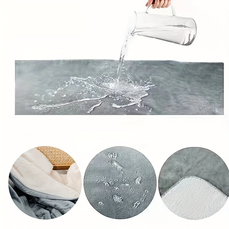 Waterproof Flannel Blanket 130x150cm Soft Breathable Cozy Nap Throw