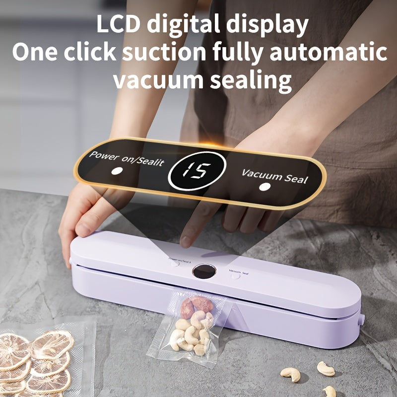 Wireless Vacuum Sealer with High Capacity Battery Power Pump for Food Preservation