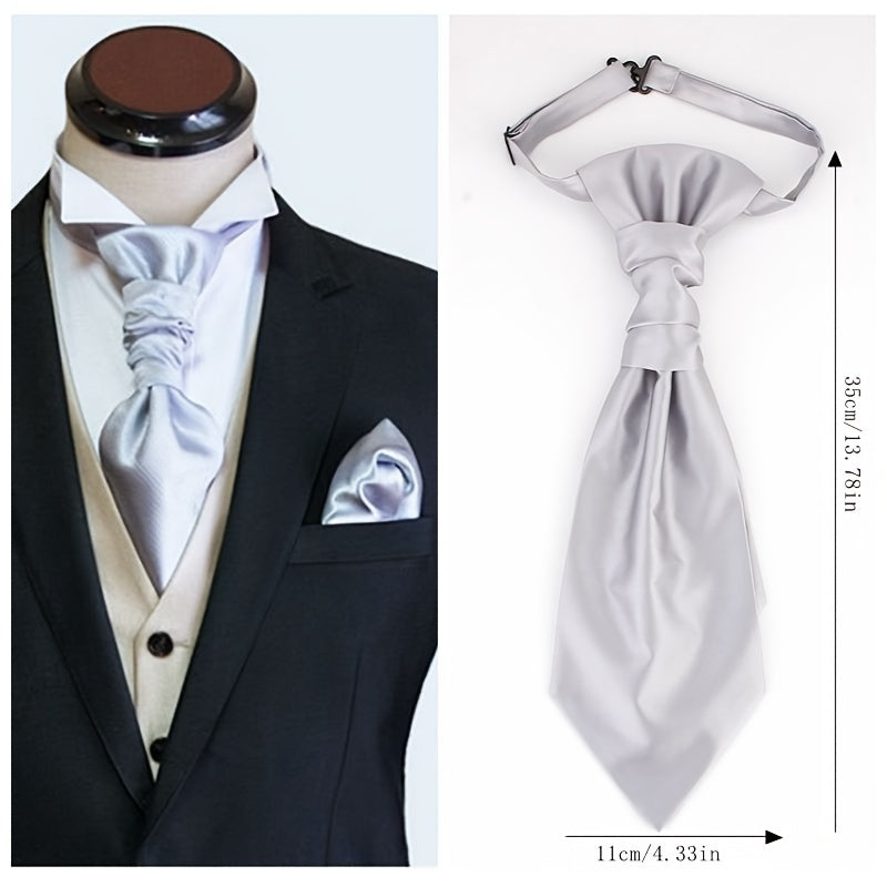 Men's Paisley Pattern Necktie and Pocket Square Set for Gifting