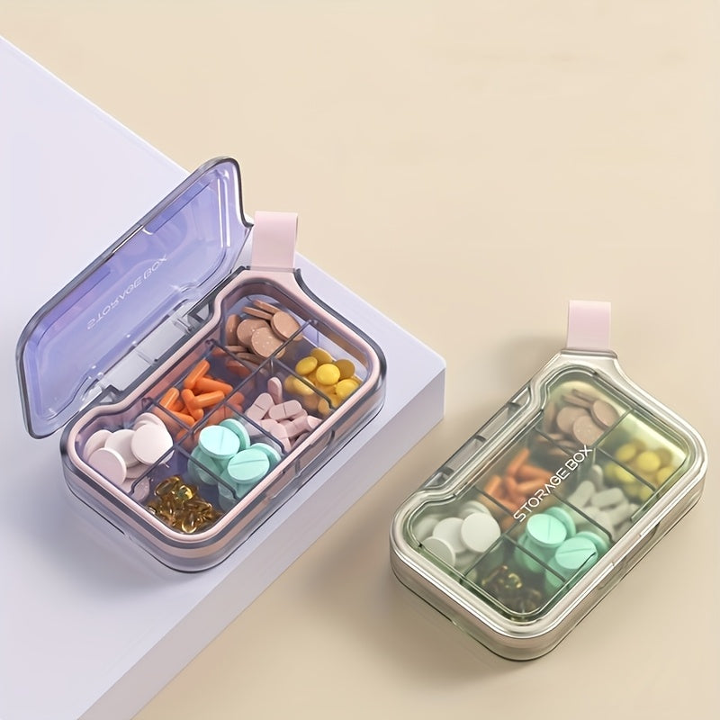 Sealed Polycarbonate 4/7 Compartment Pill Organizer Case Moisture-Proof