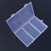 Plastic Storage Box with 3 Compartments for Jewelry, Earrings, Beads, and Screws