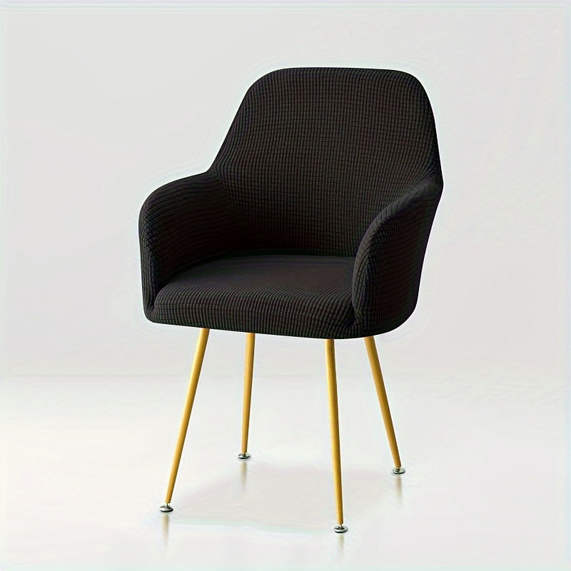 Zamonaviy uslubda yuqori qulaylik dizayni bilan cho'ziladigan mato stul qoplamasi, uy va mehmonxona ovqatlanish stullari uchun.