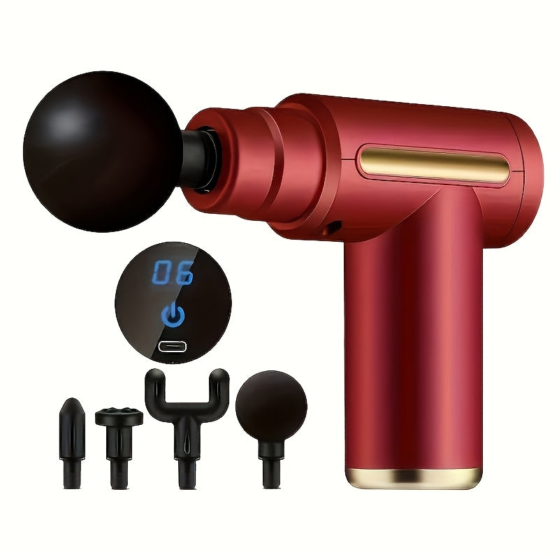 Deep Tissue Muscle Massage Gun with LCD Display High Torque Handheld Percussion Massager for Full Body Relaxation