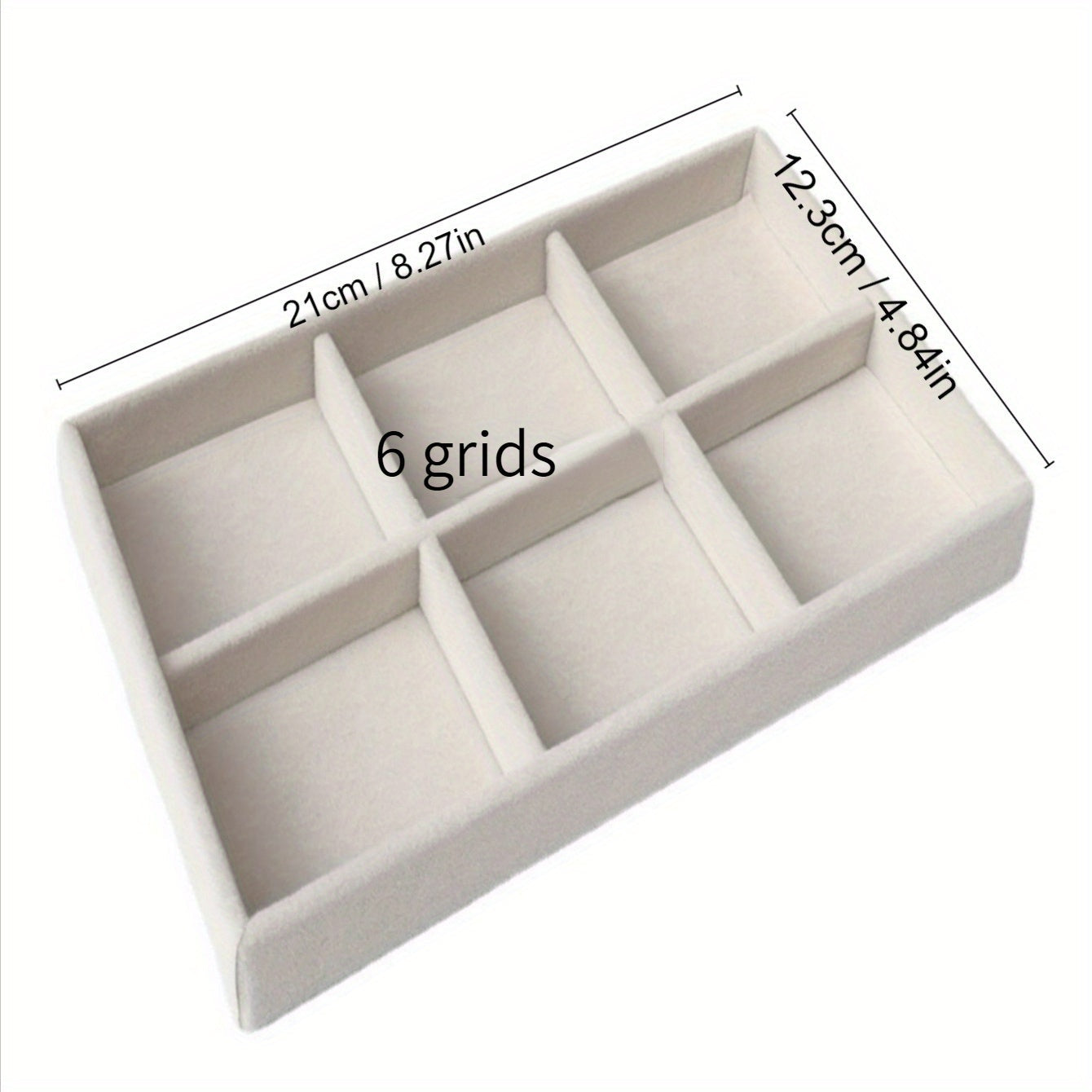 Flannelette Jewelry Tray Organizer for Necklaces Rings Bracelets 21cm