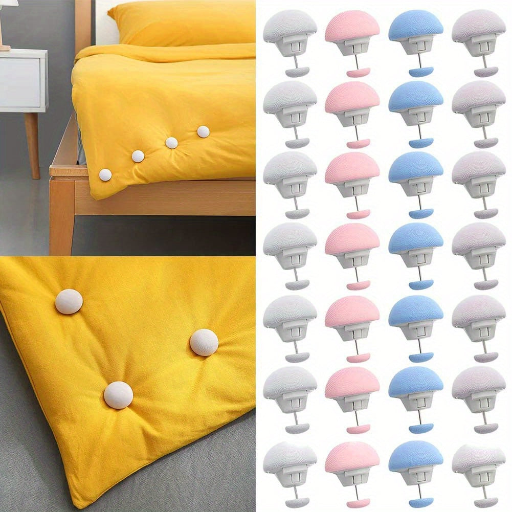 Set of 4 Non-Slip Bed Sheet Clips Plastic Mattress Cover Gripper for Quilts and Blankets