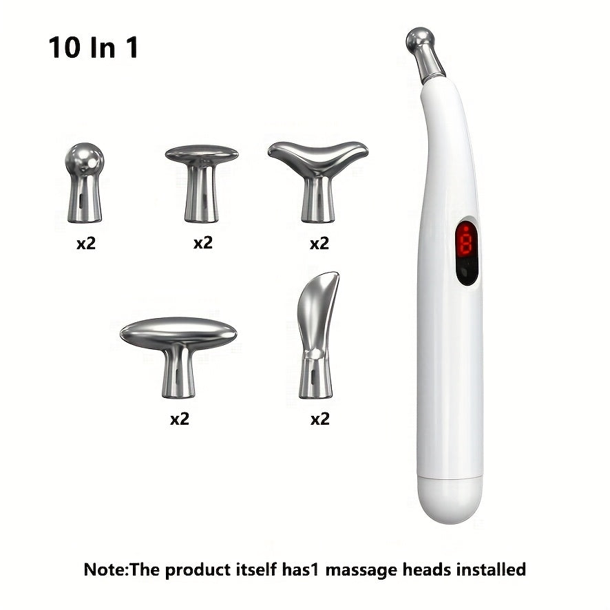 Electric Massage Pen with Rechargeable Lithium Battery, Adjustable Intensity for Back Neck Waist