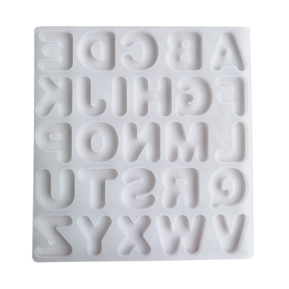Silicone Alphabet Cake Mold 26 Letters for Chocolate Ice Candy Baking Tool