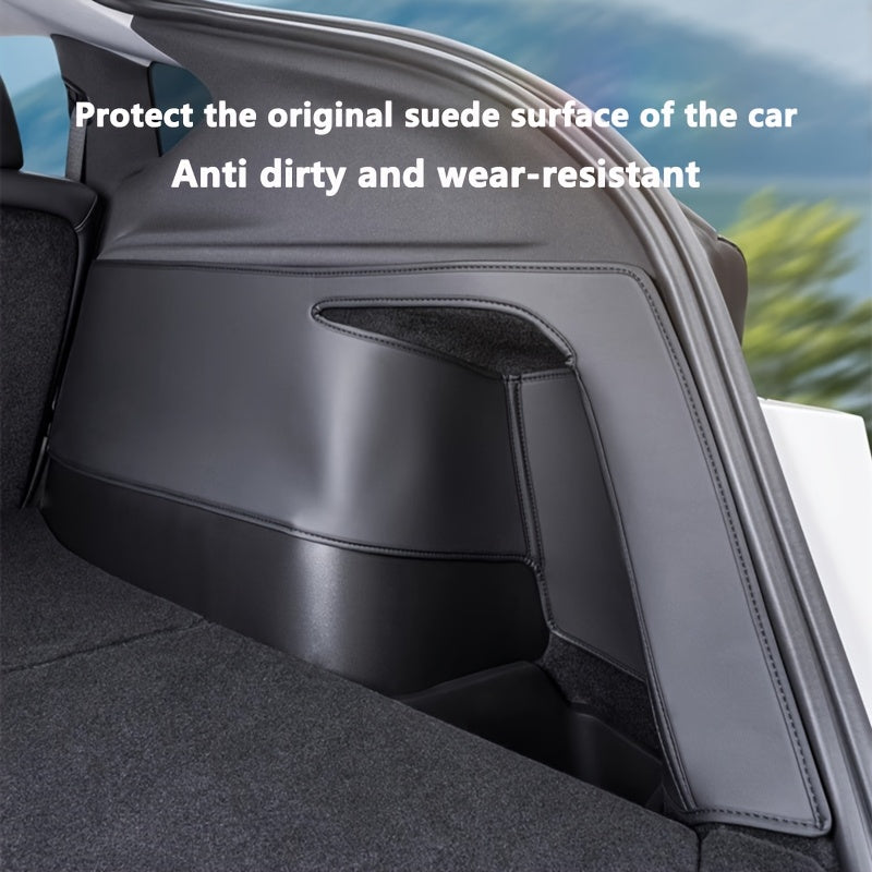 Rear Trunk Anti-Kick Pad for Model Y PU Leather Corner Protectors