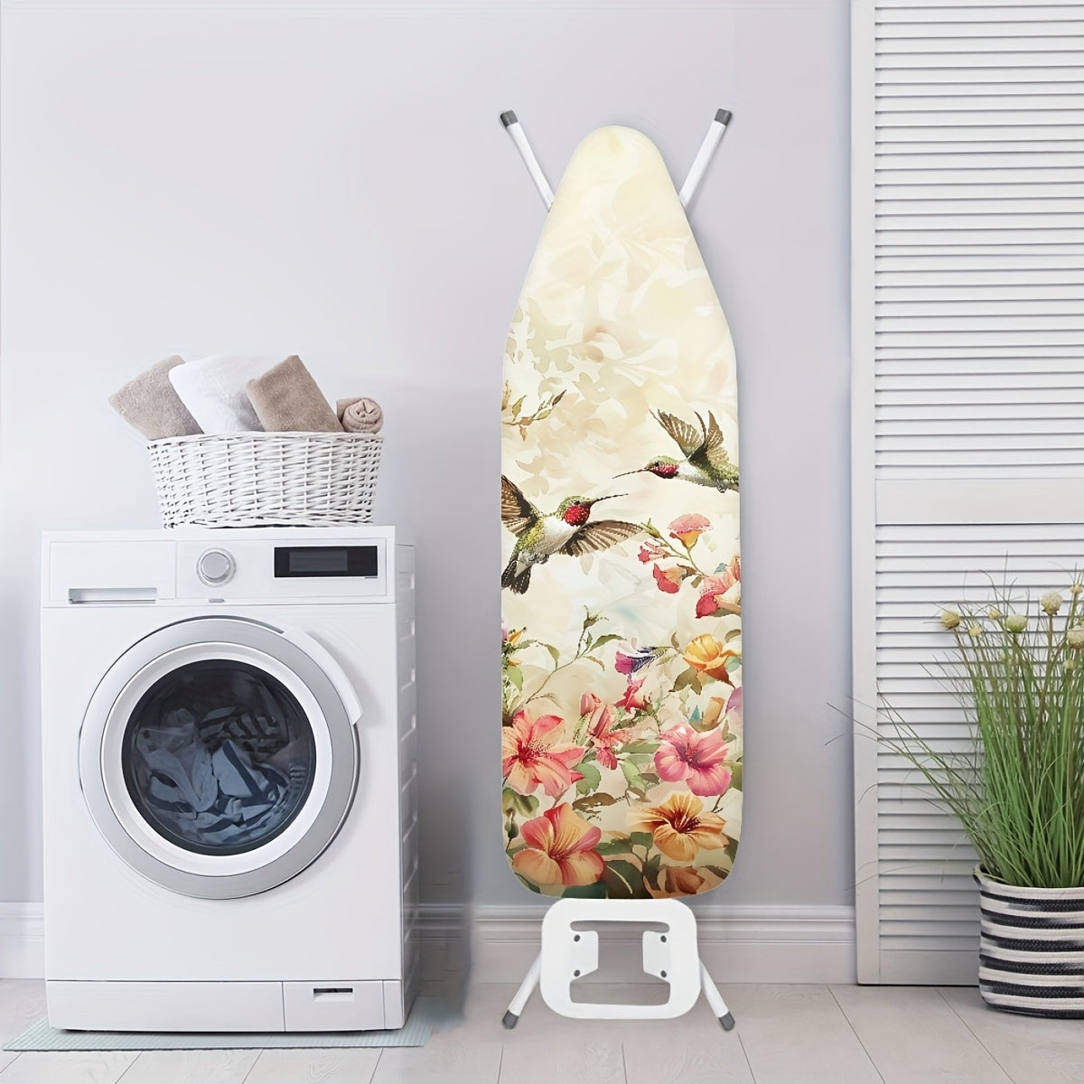 Ironing Station Dust Cover with Hummingbirds Pattern, Easy to Install, Travel-Friendly
