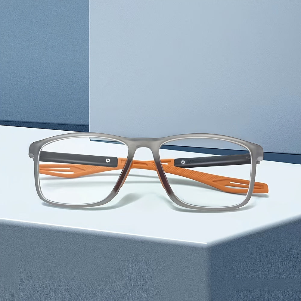 Men's Presbyopia Reading Glasses with Anti-Slip TR90 Frame and HD Lenses