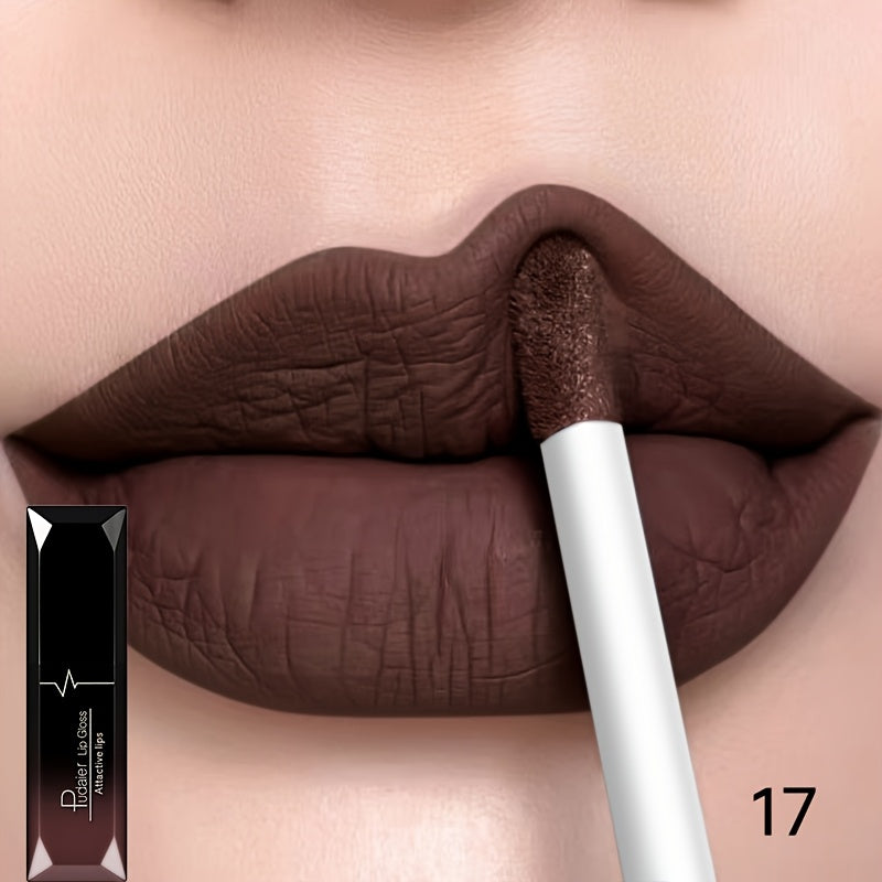 Women Matte Lip Glaze Liquid Lipstick Waterproof Long-Lasting Non-Transferable