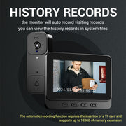 Video Doorbell Set No WiFi App Support Local Storage Up to 128GB