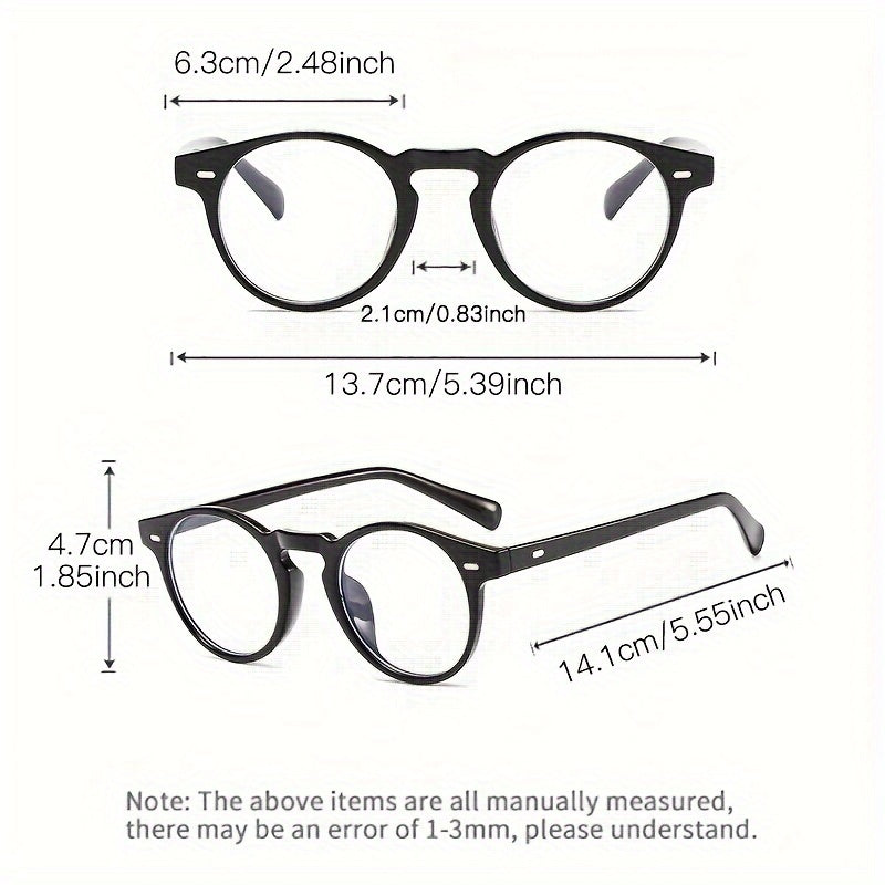 Gafas unisex de luz anti-azul azul minimalistas de armazón de policarbonato lentes de acrílico