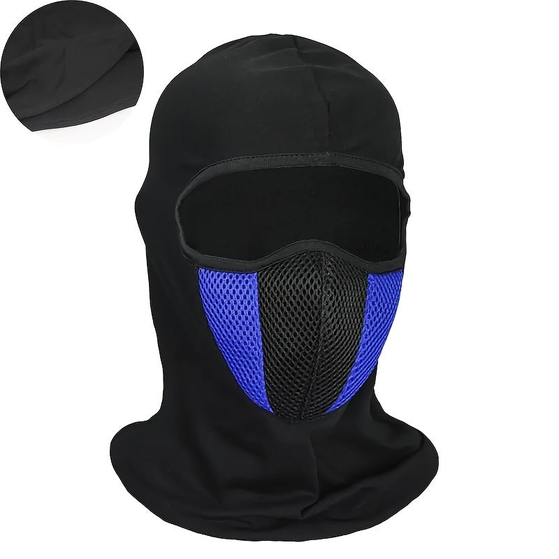 Men Women Full Face Mask Ski Mask Windproof UV Dust Outdoor Sports Black Red Blue Gray