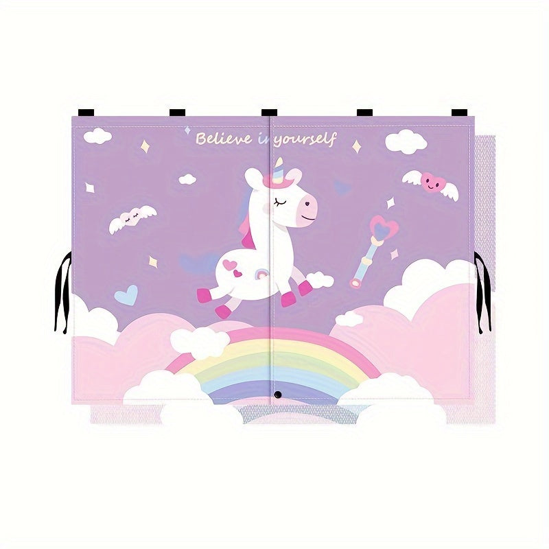 Magnitli tortib olinadigan avtomobil quyosh nurlari uchun polyester mato bilan qoplangan ichki himoya qopqog'i