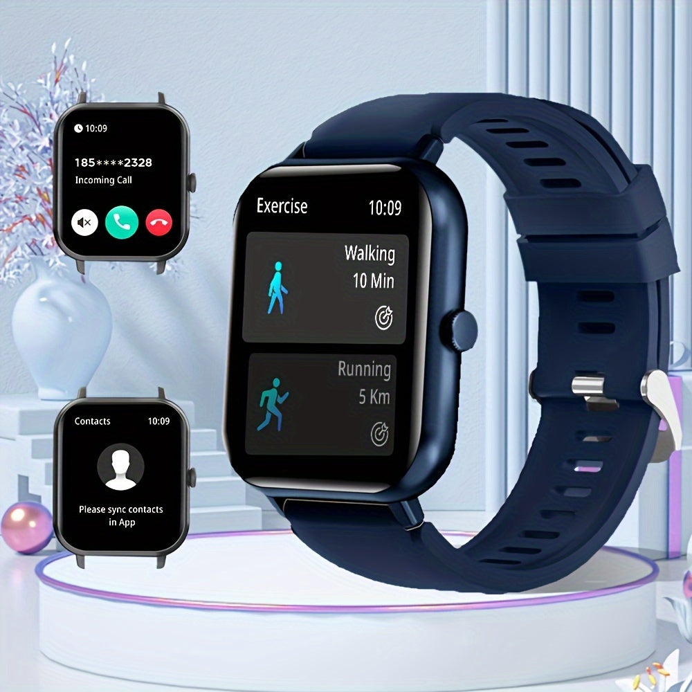 Smart Watch with Wireless Call Answering 1.83-Inch HD Screen Waterproof Fitness Tracker with 123 Sports Modes