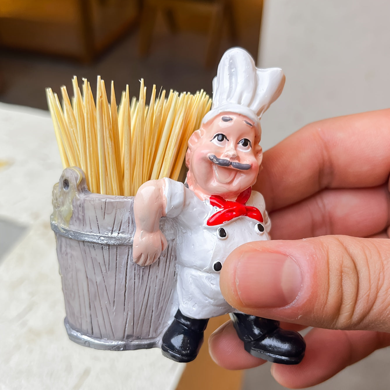 Toothpick Holder Figurine, ABS Resin, Kitchen Decor, Gift for Special Occasions