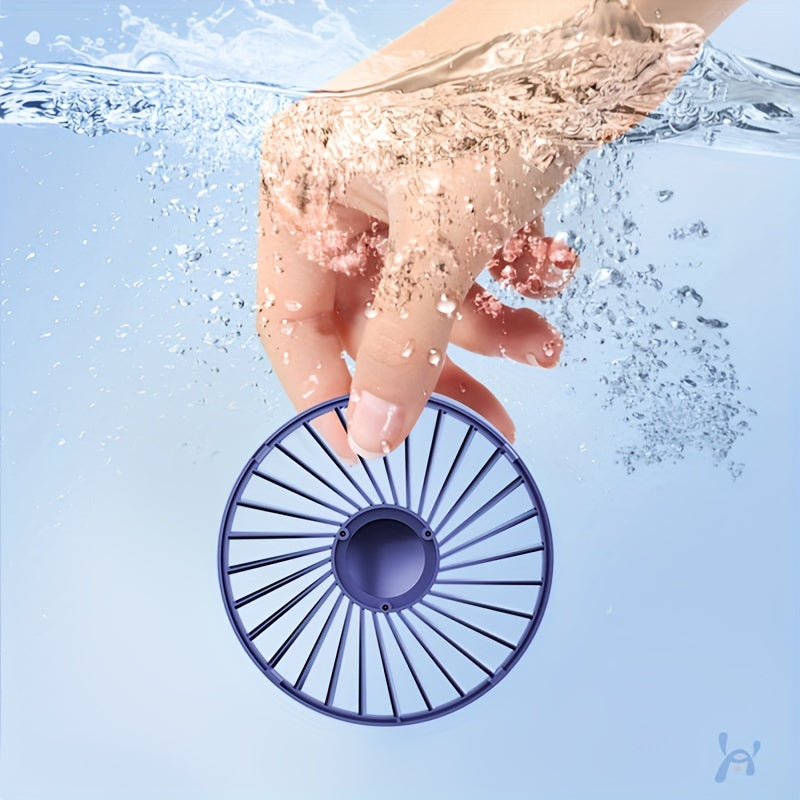 USB Handheld Fan Mini Portable Desktop Folding Fan with Digital Display for Camping Office Travel