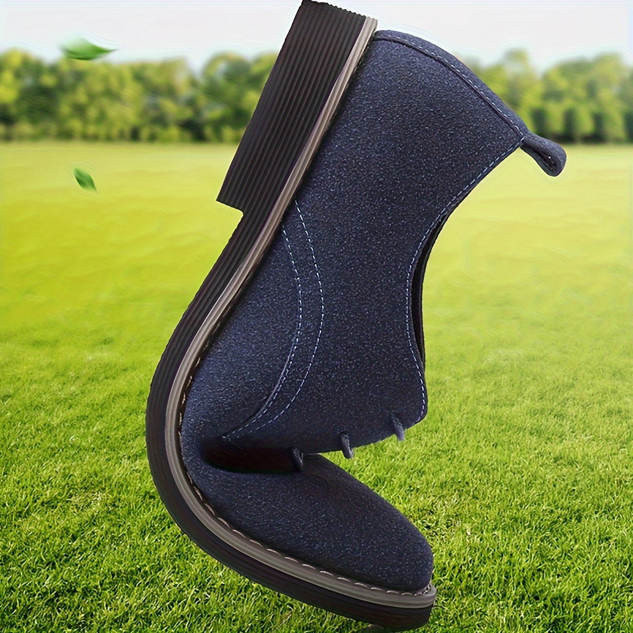 Men's Black Leather Oxford Sneakers with Rubber Sole for Business and Casual Wear