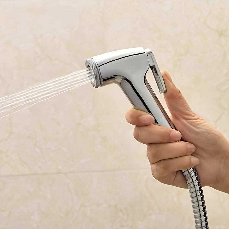 Bidet Sprayer Set with Pressure Spray Head Stainless Steel Hose Wall Mount Accessories