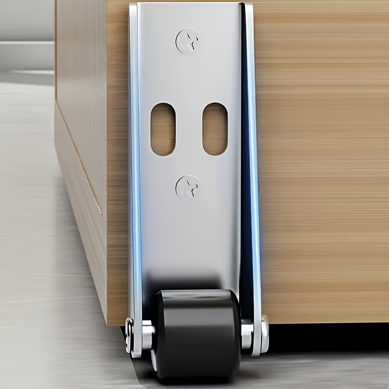 Stainless Steel Sliding Door Rollers Black Heavy Duty Universal Guide Wheel