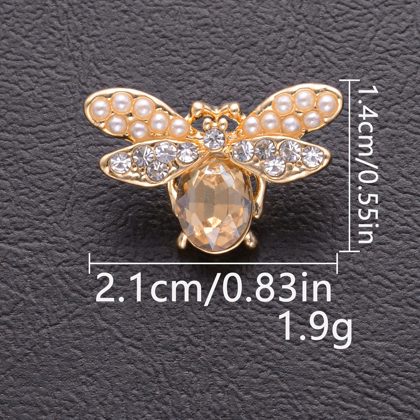 Set of 4 DIY Jewelry Bee Buttons for Clothing Accessories Small Fragrance Wind Coat Buttons