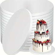 Two Pack 12-Inch Round Cake Boards 1/2 Inch Thick Corrugated Cardboard