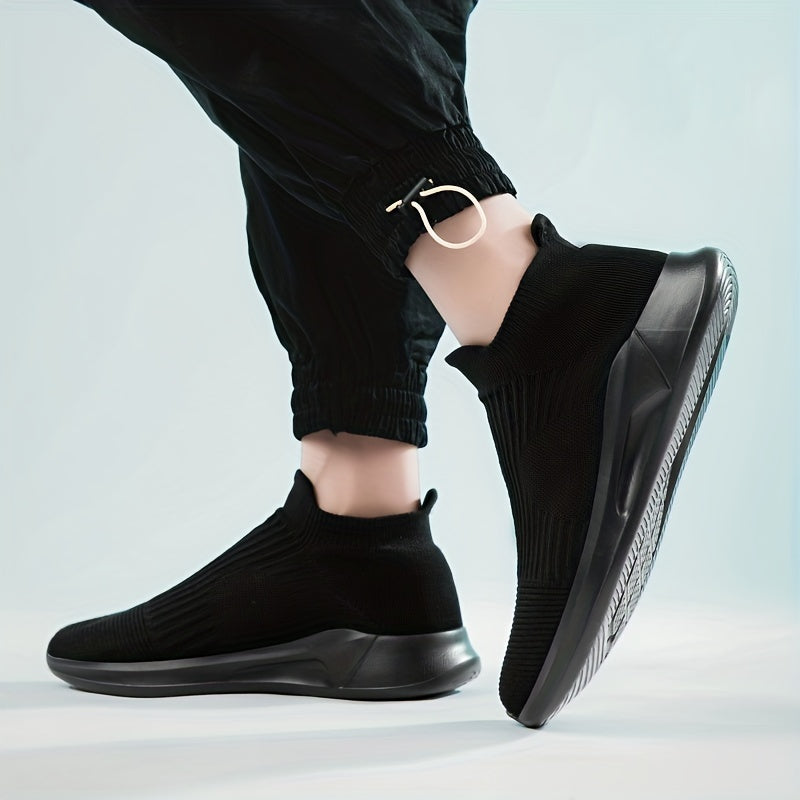 Unisex Lightweight Knit Slip-On Casual Shoes with Shock Absorbing EVA Sole