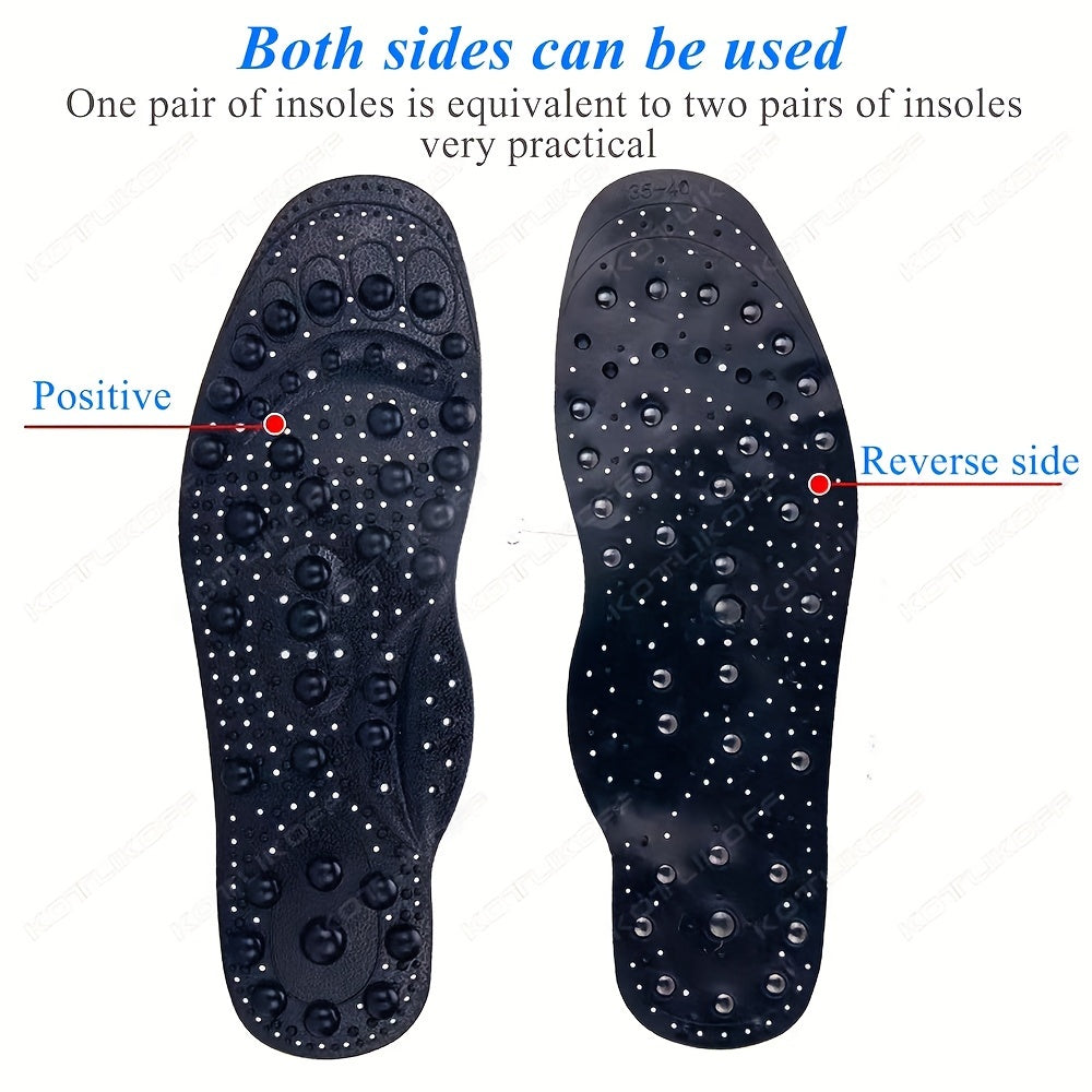 Unisex Magnetic Shoe Insoles with Massage Points for Comfortable Walks