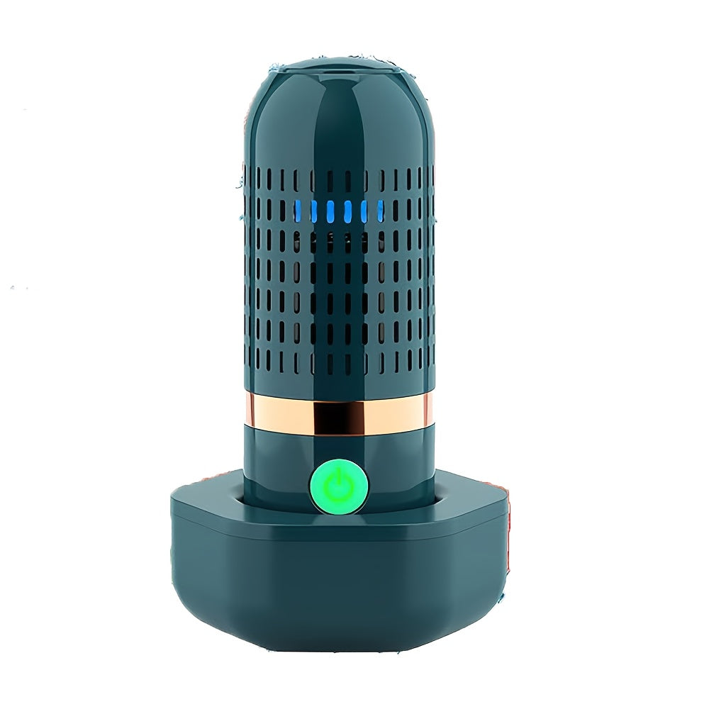 USB bilan quvvatlanadigan, simsiz oziq-ovqat tozalash uchun OH-ion texnologiyasidan foydalanadigan, sayohat uchun mo'ljallangan, yashil rangdagi portativ ultratovushli tozalash qurilmasi, meva va sabzavotlar uchun.