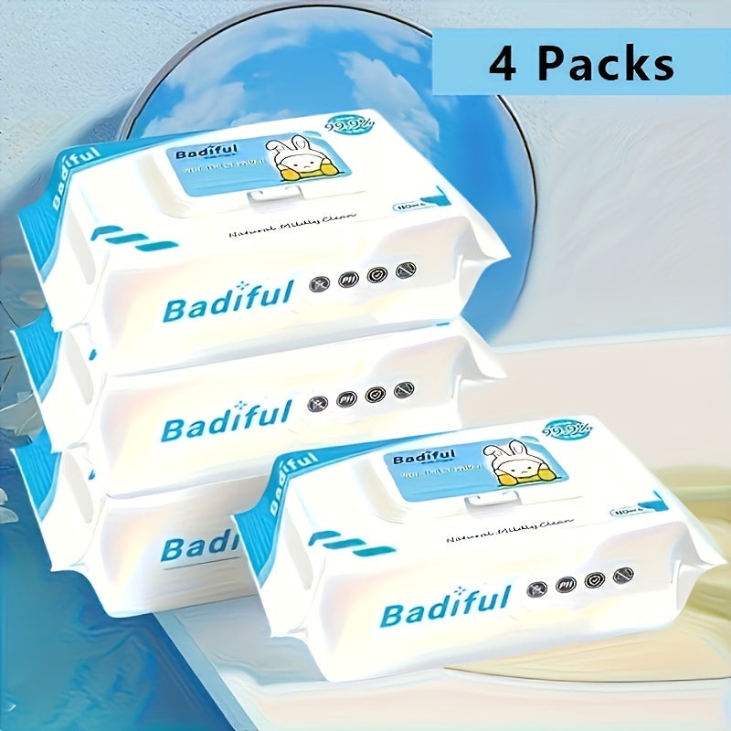 Kattalar uchun yuviladigan hojatxona salfetkalar, o'simlik tolasi, yumshoq teri uchun, septik tanklar uchun xavfsiz